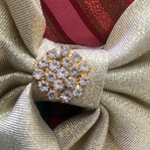 Sweet Charmers Girls holiday Christmas Dress Sz 5 sparkling red plaid - Picture 9 of 10